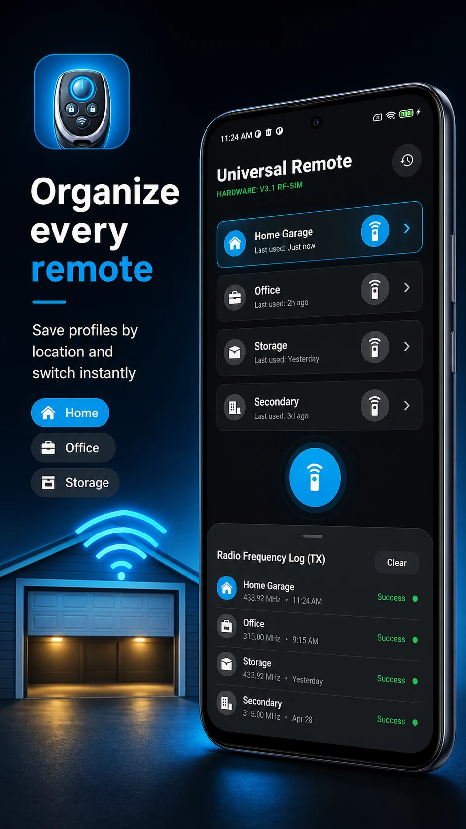 Universal Garage Door Remote screenshot